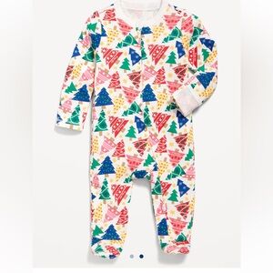 Old Navy Baby Printed Tree 2-Way-Zip Sleep & Play Footed One-Piece
